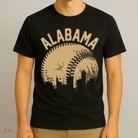 Vintage USA State Fan Player Coach Alabama Baseball T-Shirt thumb 3