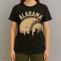 Vintage USA State Fan Player Coach Alabama Baseball T-Shirt thumb 4