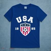 Vintage USA Soccer 1885 American Flag Football T-Shirt thumb 5