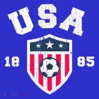 Vintage USA Soccer 1885 American Flag Football T-Shirt thumb 7