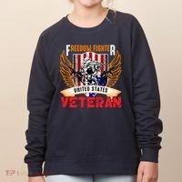 Veteran United States Freedom Fighter Women's Sweatshirt thumb 0