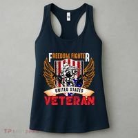 Veteran United States Freedom Fighter Women's Tank Top thumb 3