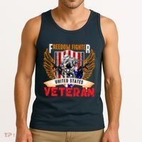 Veteran United States Freedom Fighter Tank Top thumb 3