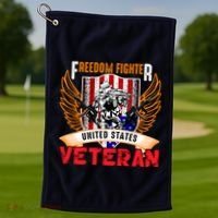 Veteran United States Freedom Fighter Golf Towel thumb 1