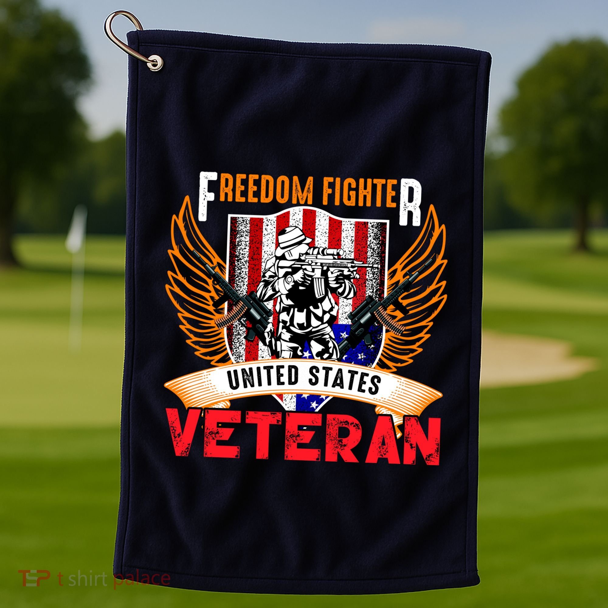 Veteran United States Freedom Fighter Golf Towel
