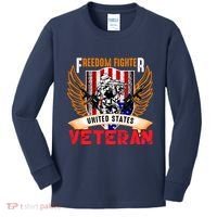 Veteran United States Freedom Fighter Kids Long Sleeve Shirt thumb 0
