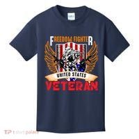 Veteran United States Freedom Fighter Kids T-Shirt thumb 0