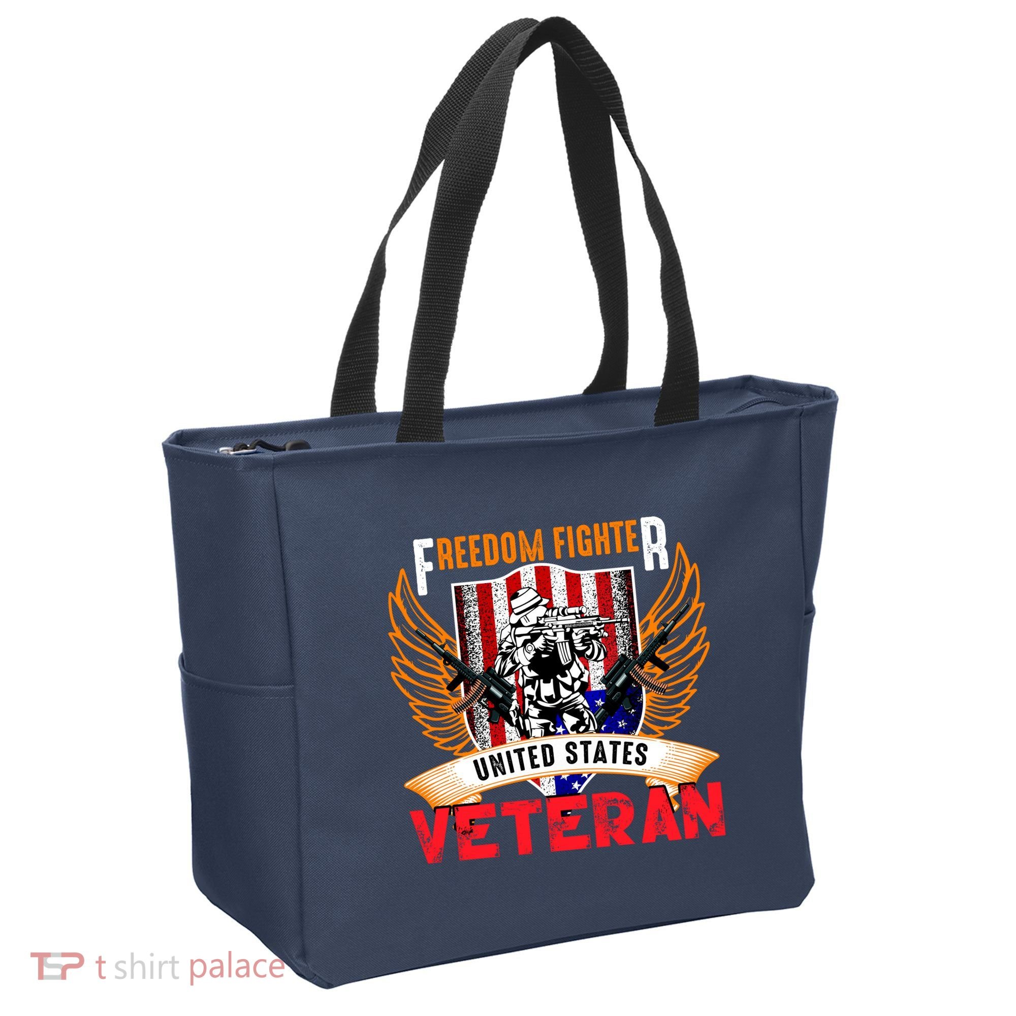 Veteran United States Freedom Fighter Tote Bag