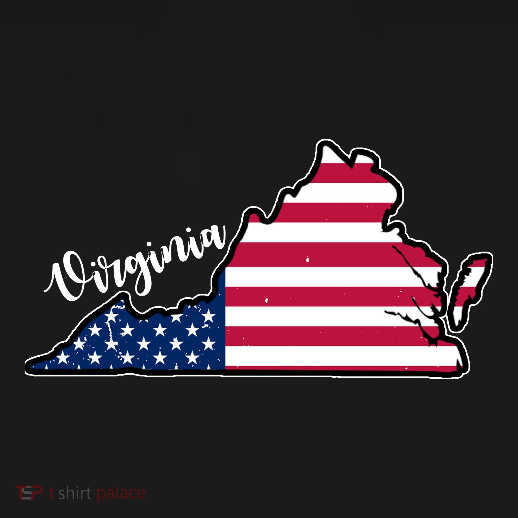 Virginia United States Map Ornament