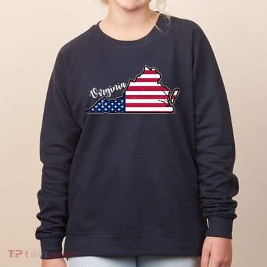Virginia United States Map Women's Sweatshirt