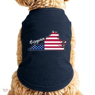 Virginia United States Map Doggie Tank
