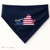 Virginia United States Map USA-Made Doggie Bandana thumb 0