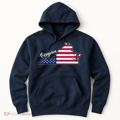 Virginia United States Map Hoodie