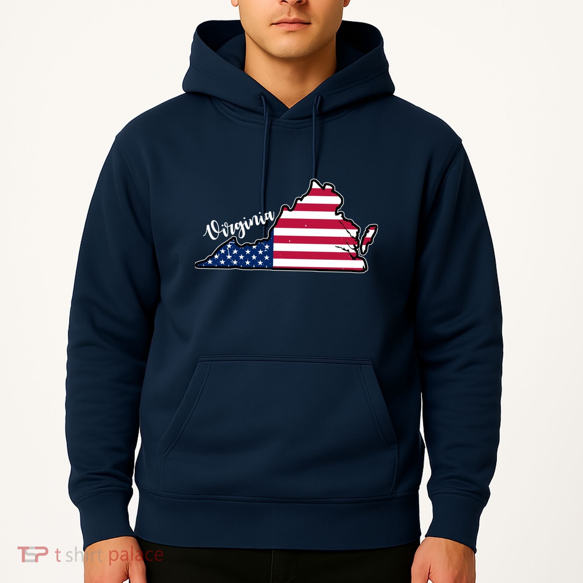 Virginia United States Map Hoodie