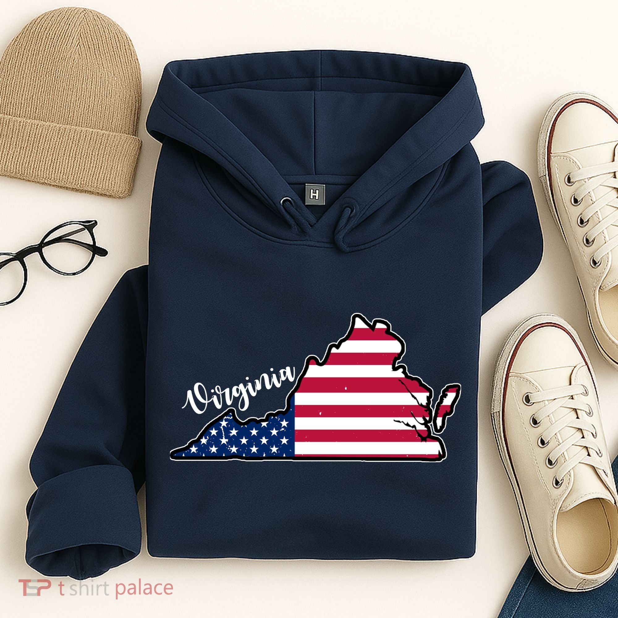 Virginia United States Map Hoodie
