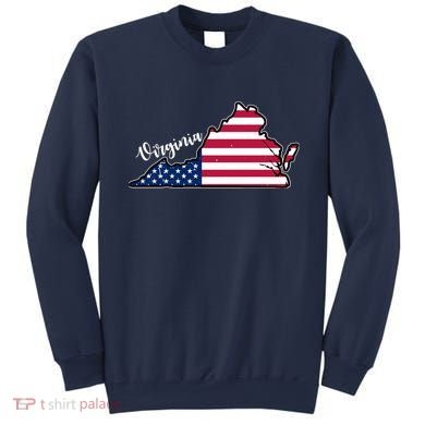 Virginia United States Map Sweatshirt