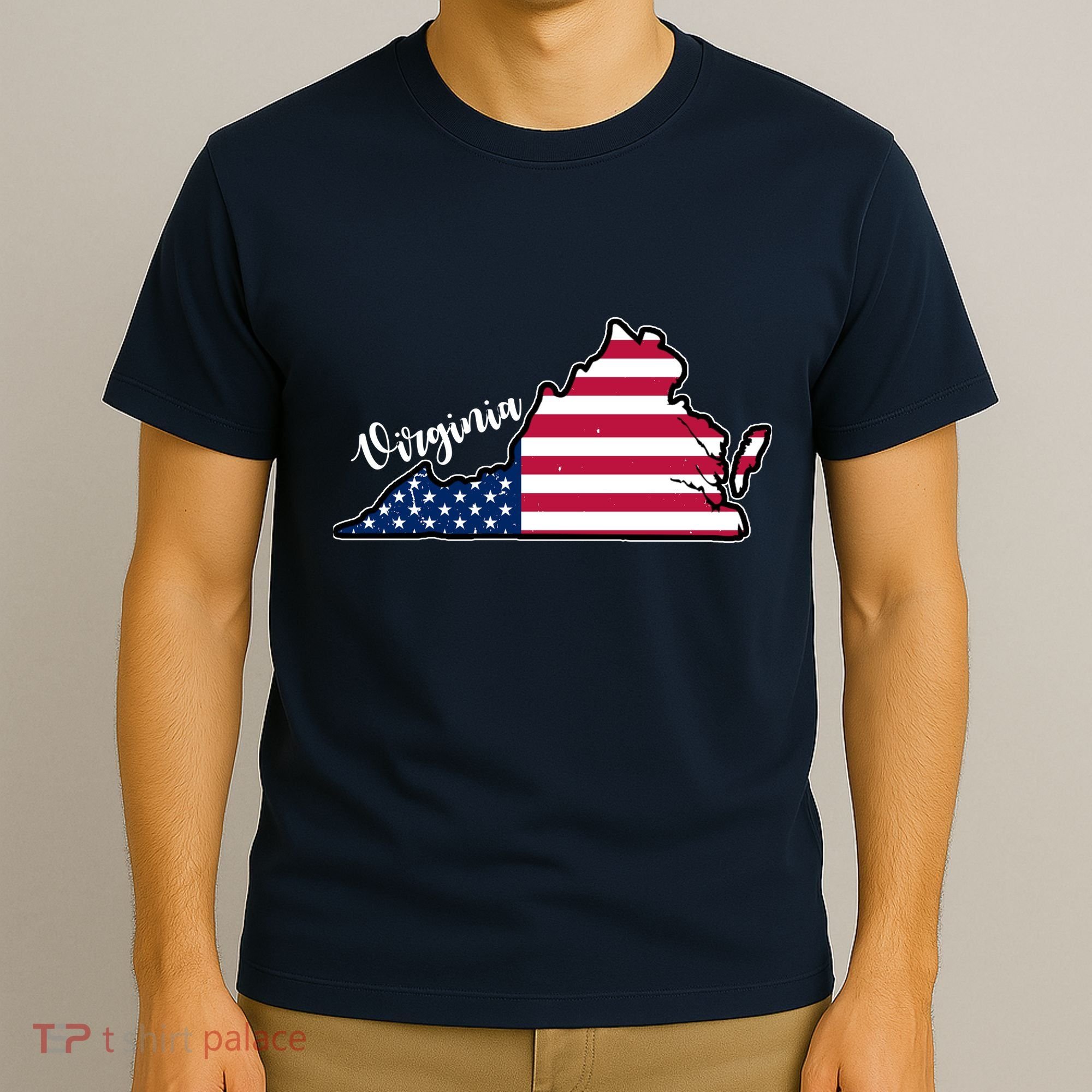 Virginia United States Map T-Shirt