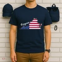 Virginia United States Map T-Shirt thumb 6