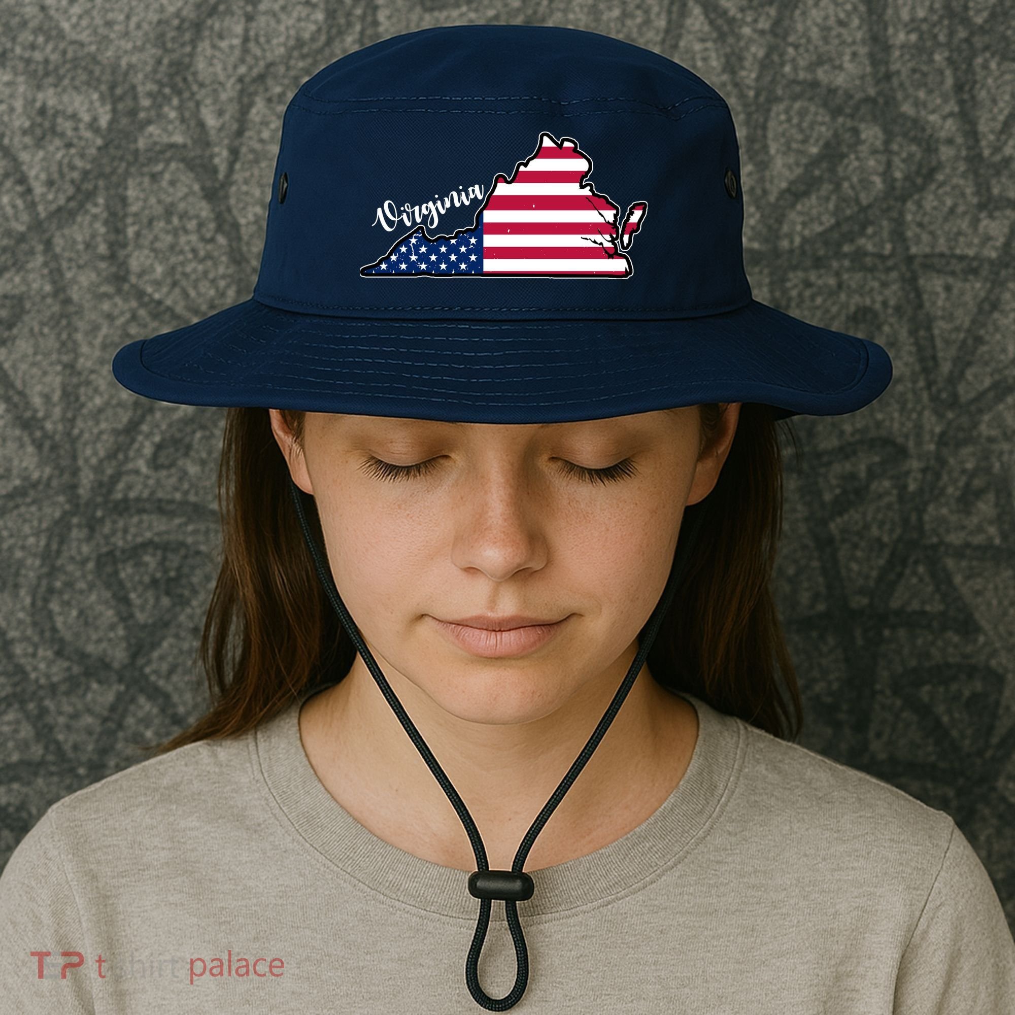 Virginia United States Map Bucket Hat
