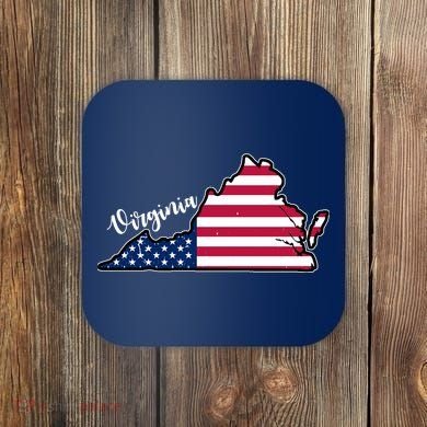 Virginia United States Map Coaster