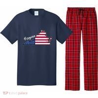 Virginia United States Map Pajama Set thumb 0