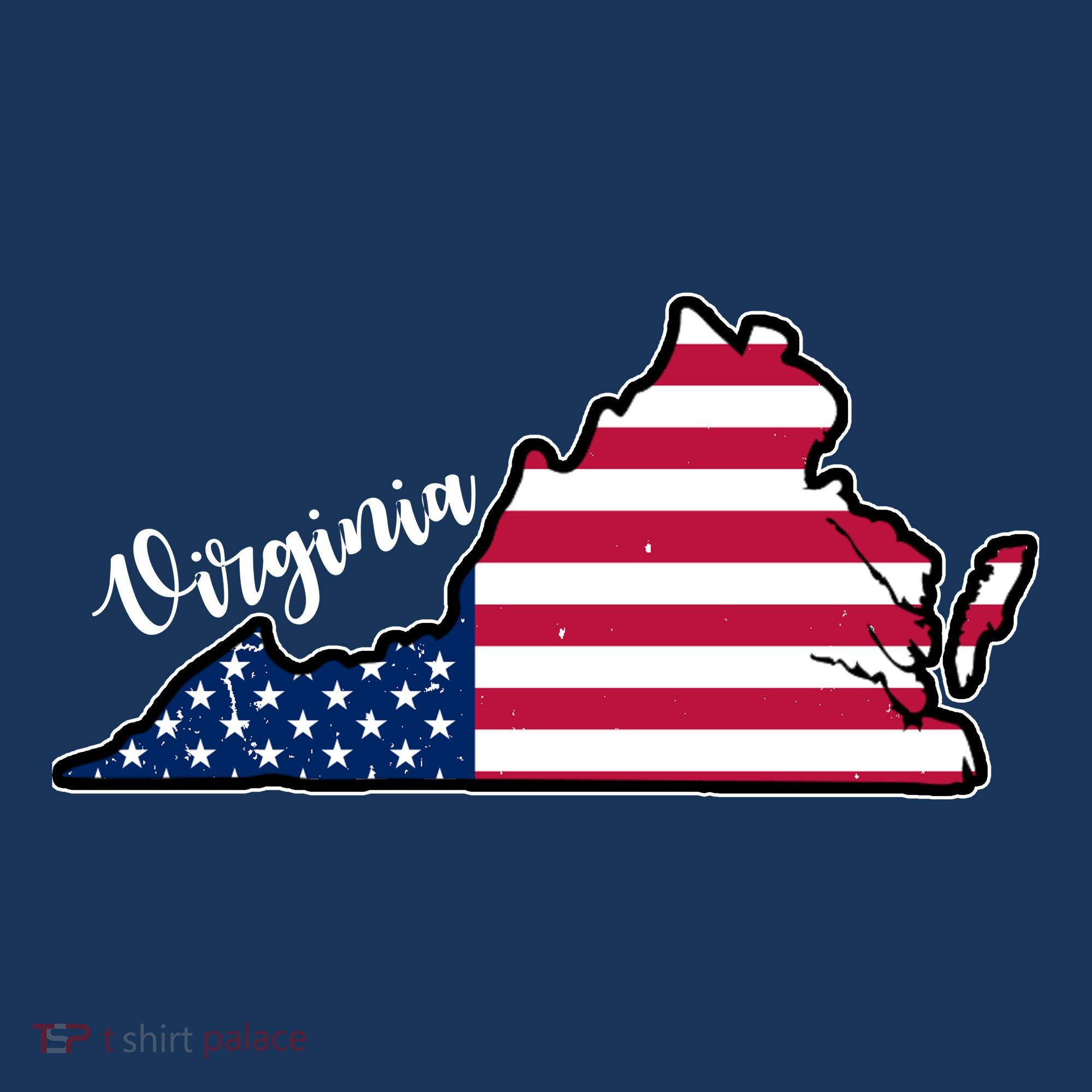 Virginia United States Map Women's Hoodie