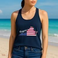 Virginia United States Map Women's Tank Top thumb 2