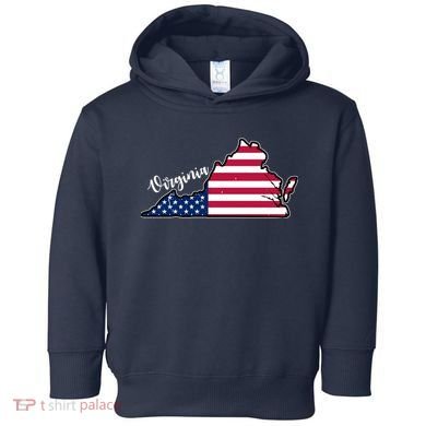 Virginia United States Map Toddler Hoodie