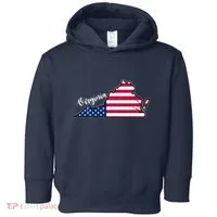 Virginia United States Map Toddler Hoodie thumb 0