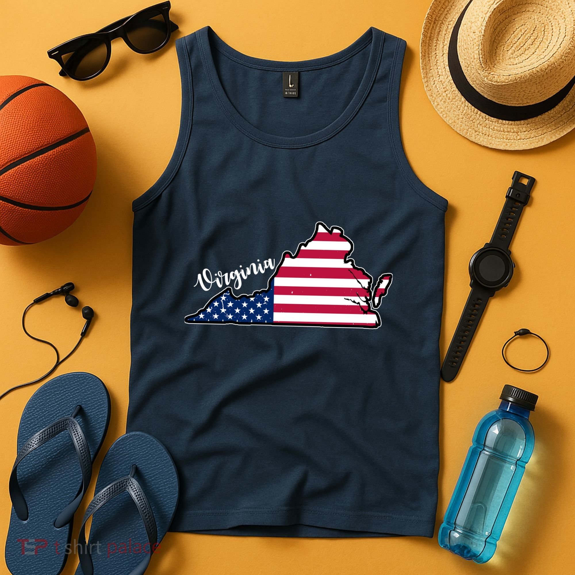 Virginia United States Map Tank Top