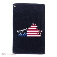 Virginia United States Map Golf Towel thumb 0