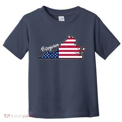 Virginia United States Map Toddler T-Shirt