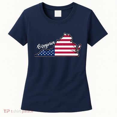 Virginia United States Map Women's T-Shirt
