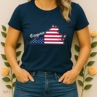 Virginia United States Map Women's T-Shirt thumb 2
