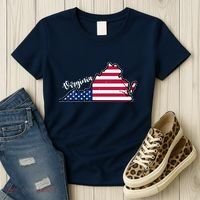 Virginia United States Map Women's T-Shirt thumb 3