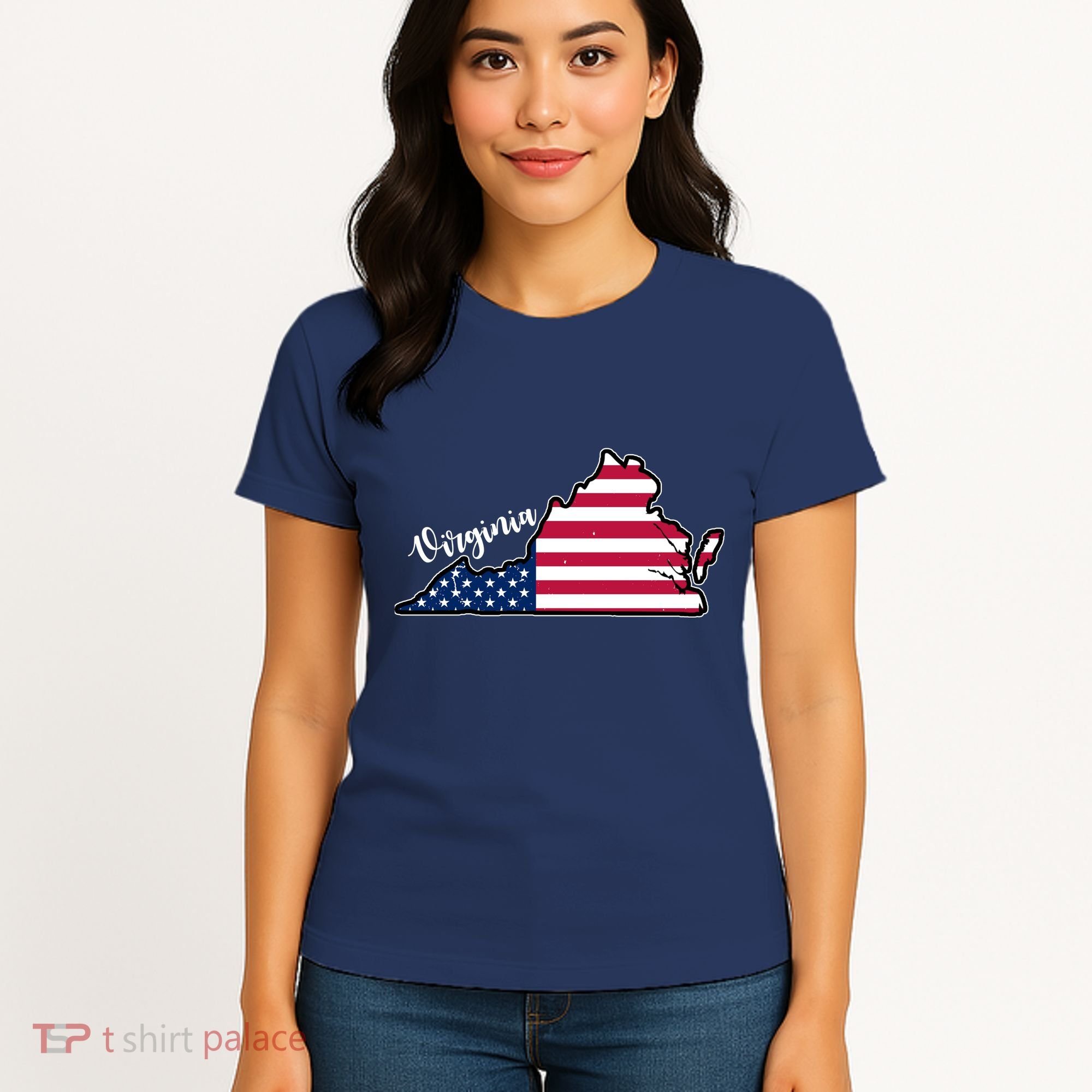 Virginia United States Map Women's T-Shirt