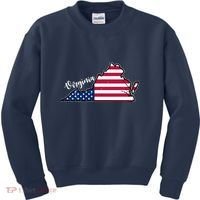 Virginia United States Map Kids Sweatshirt thumb 0