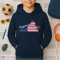 Virginia United States Map Kids Hoodie thumb 2