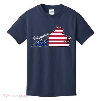 Virginia United States Map Kids T-Shirt