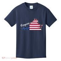 Virginia United States Map Kids T-Shirt thumb 0