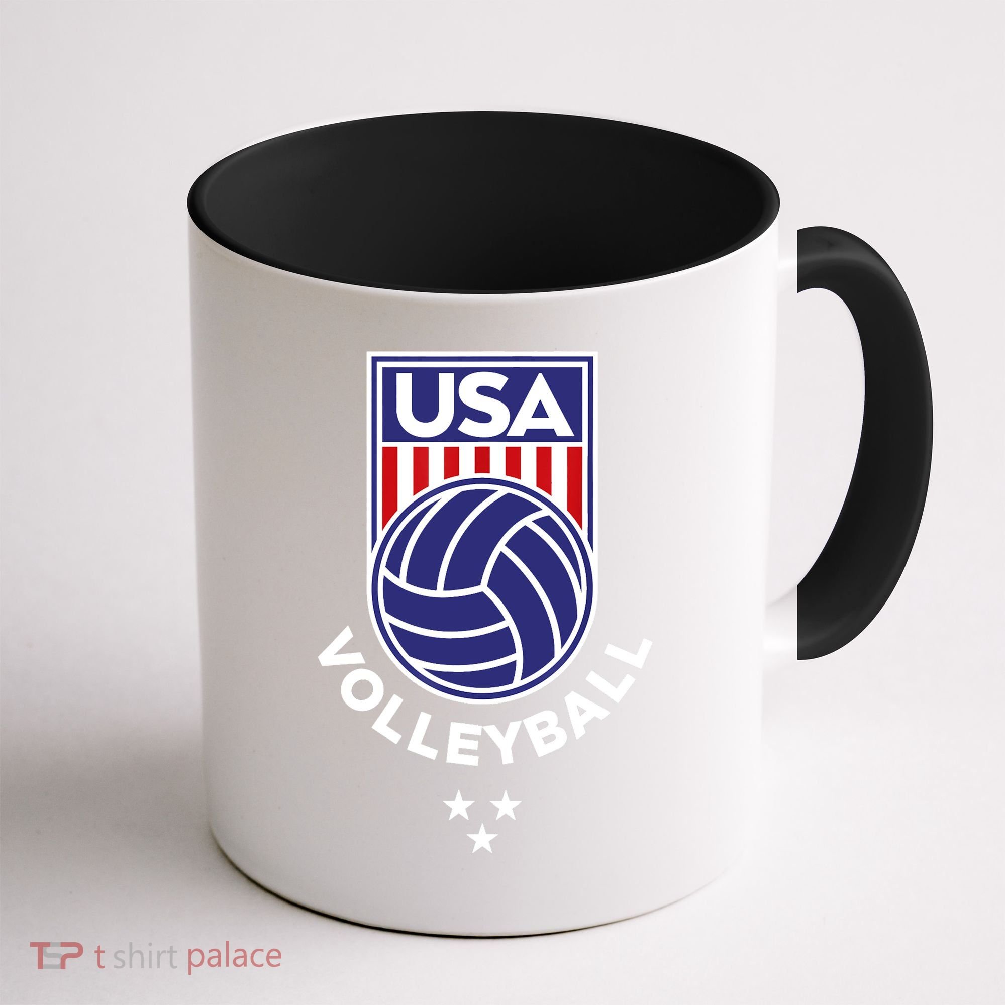Volleyball USA Support The Team USA Flag Beach T Coffee Mug
