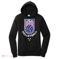 Volleyball USA Support The Team USA Flag Beach T Women's Hoodie thumb 0