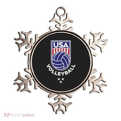 Volleyball USA Support The Team USA Flag Beach T Ornament