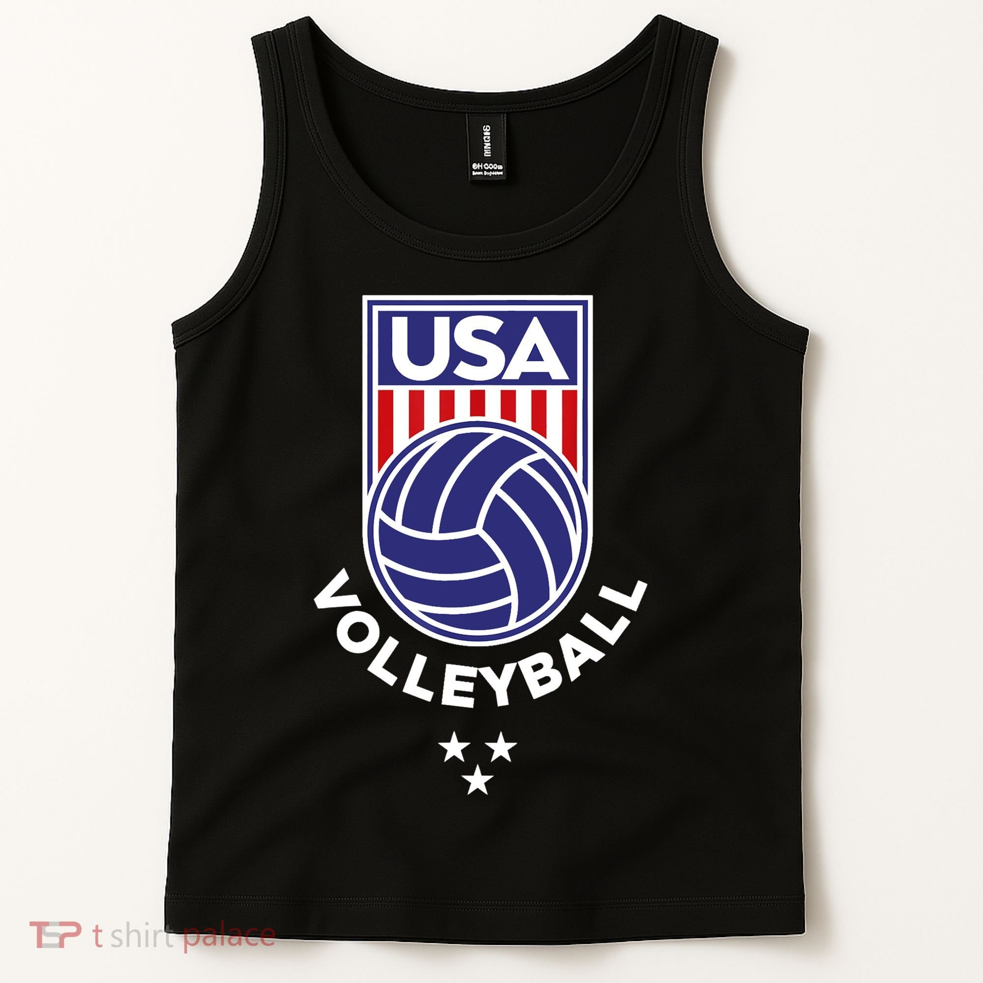 Volleyball USA Support The Team USA Flag Beach T Tank Top