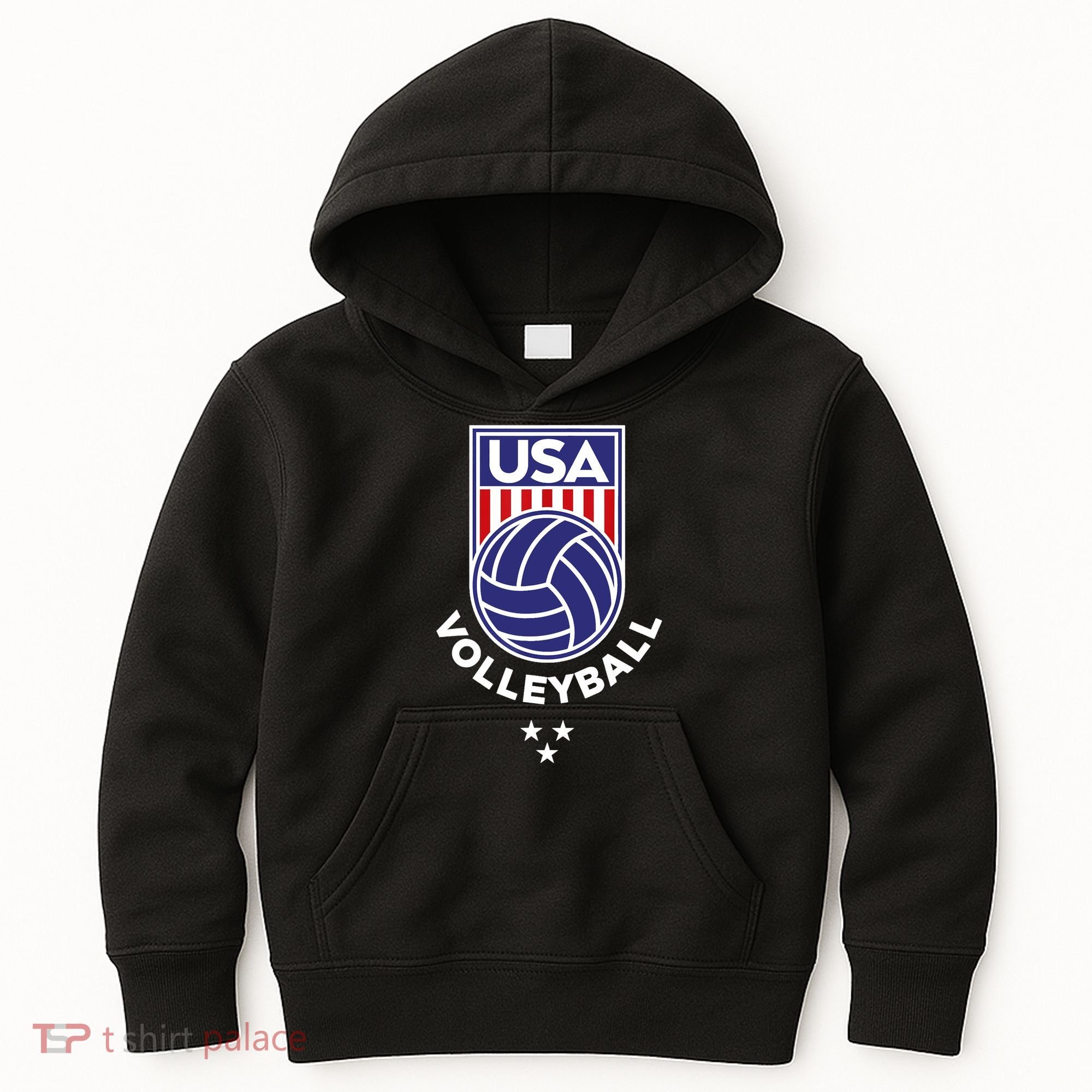Volleyball USA Support The Team USA Flag Beach T Kids Hoodie