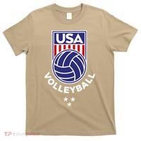 Volleyball USA Support The Team USA Flag Beach T T-Shirt thumb 0