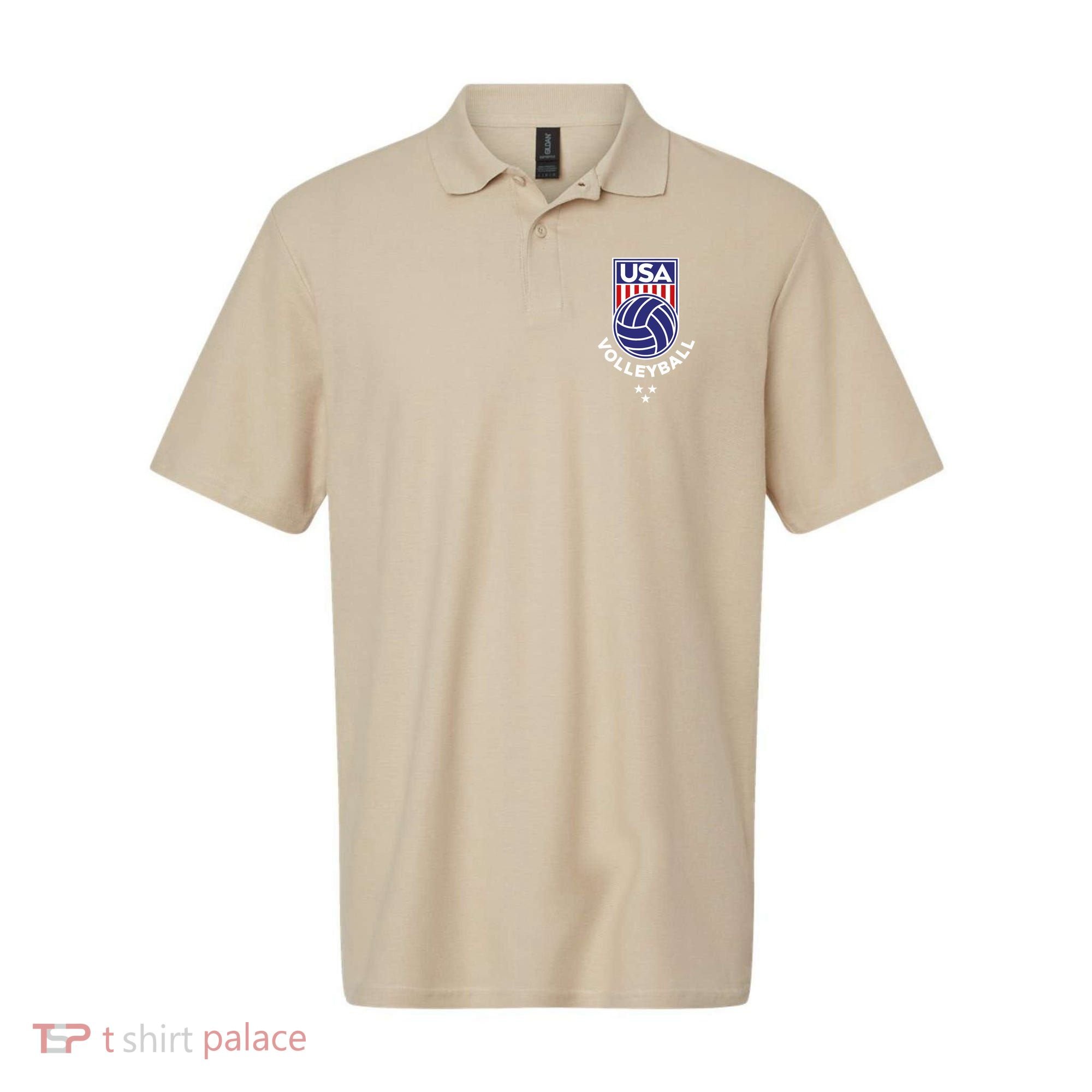 Volleyball USA Support The Team USA Flag Beach T Polo