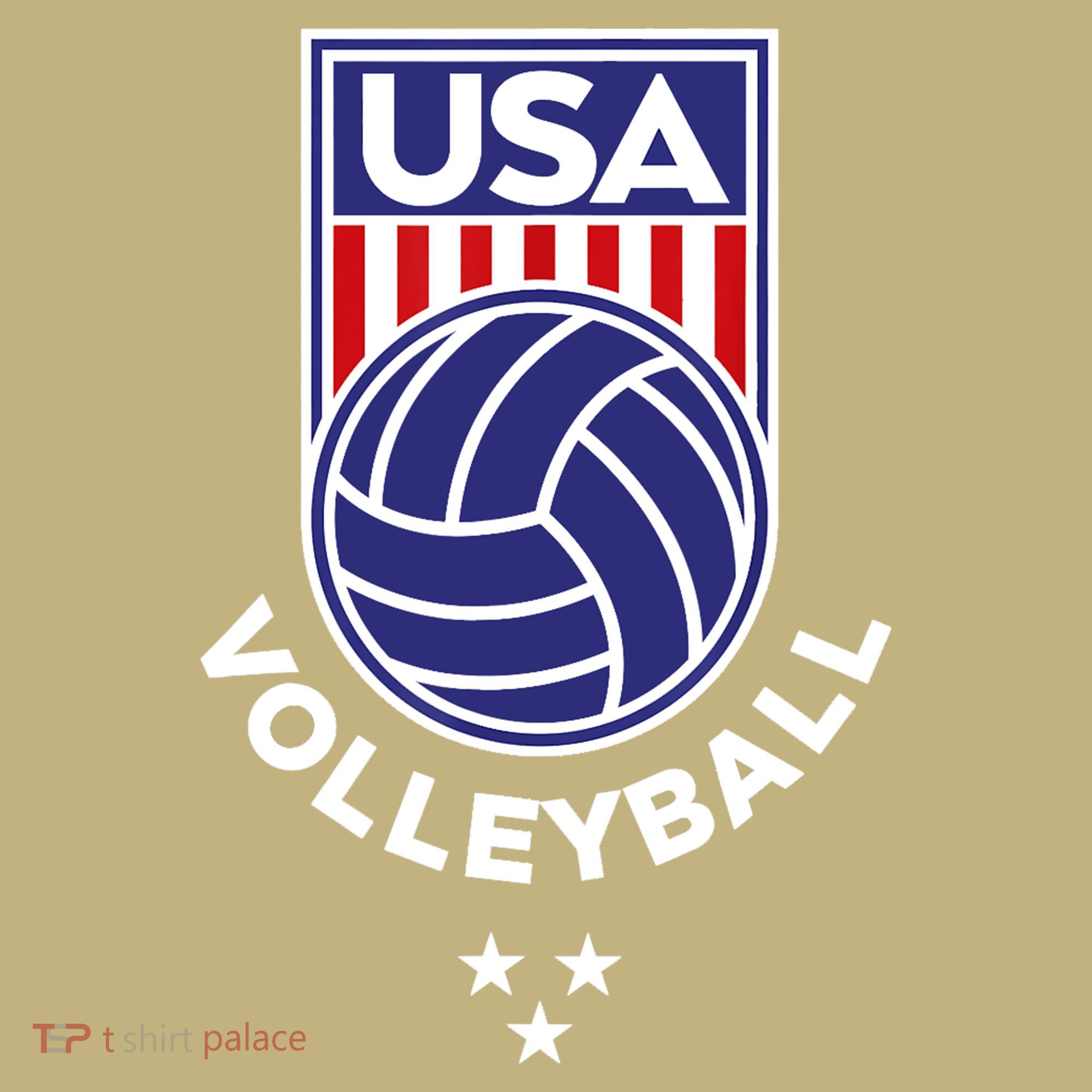 Volleyball USA Support The Team USA Flag Beach T Polo