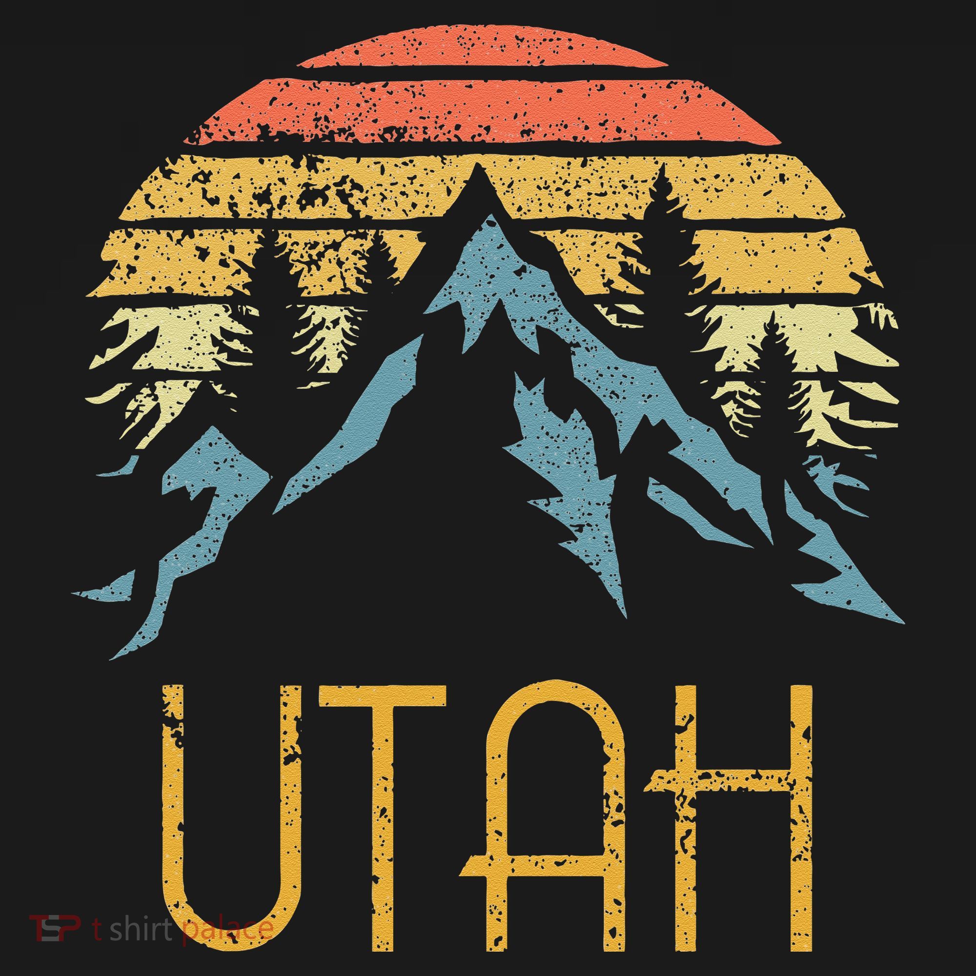 Vintage UT Utah Mountains Outdoor Adventure T-Shirt