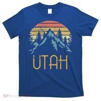 Vintage Ut Utah Mountains Outdoor Adventure Gift T-Shirt thumb 0
